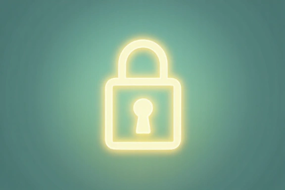 Symbol bezpieczeństwa danych - kłódka